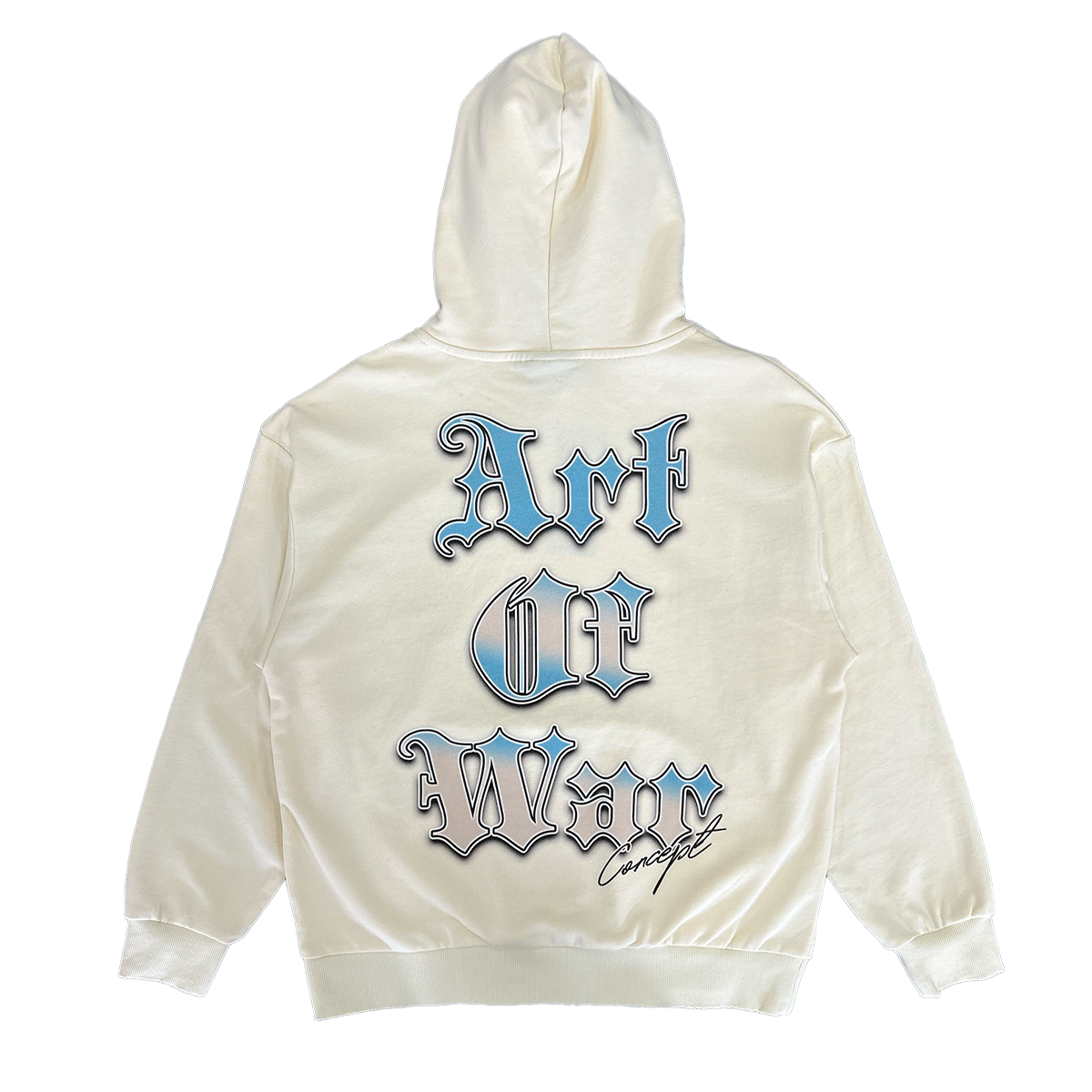 concept-la-art-of-war-hoodie-cream-blue-6-rings-clothing