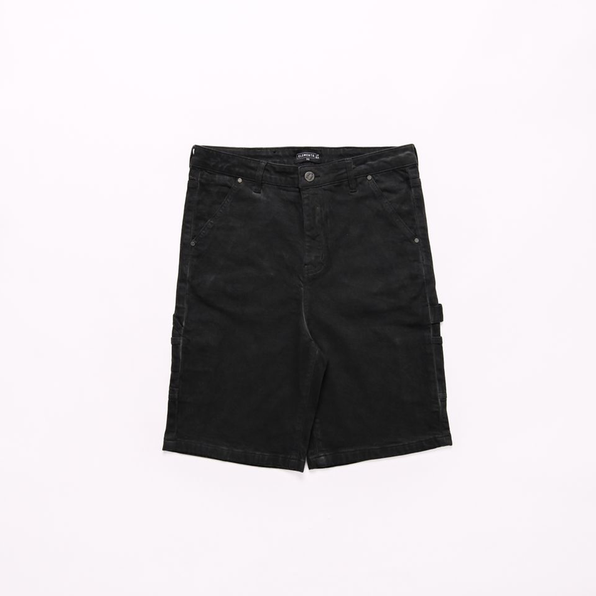 elements-of-art-script-vintage-washed-jort-black-6-rings-clothing