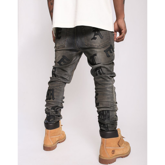 elements-of-art-scattered-skinny-jean-gothic-leather-patch-6-rings-clothing