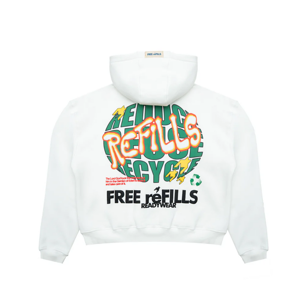 Free Refills Free Zip Up Hoodie — 6 Rings Boutique