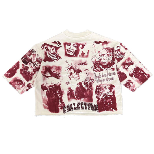 prestige-collection-glory-thru-pain-mens-cropped-tee-cream-red-6-rings-clothing