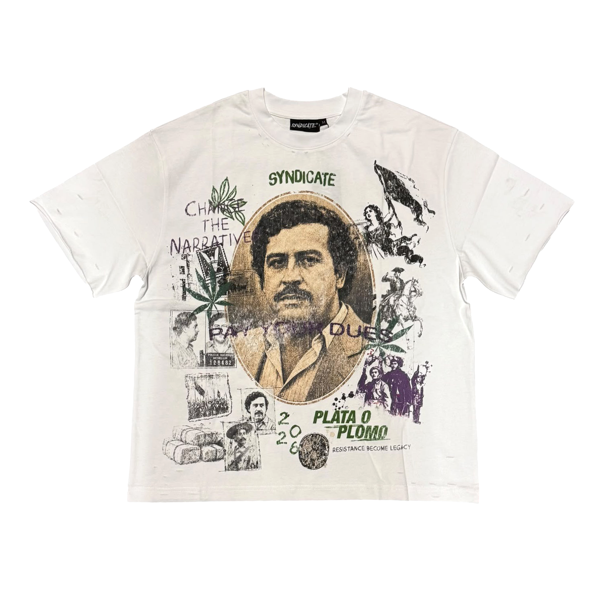 The Syndicate | Escobar Tee - White