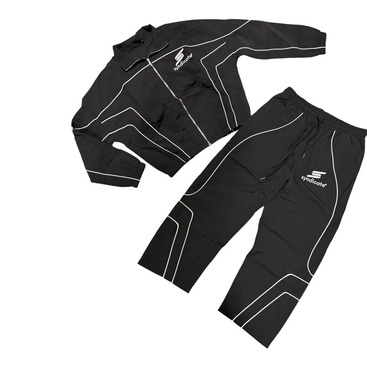 The Syndicate | Nylon Sweat Pants Set - Black