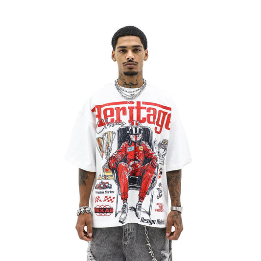 Height District | Heritage Racing Champion Tee - White