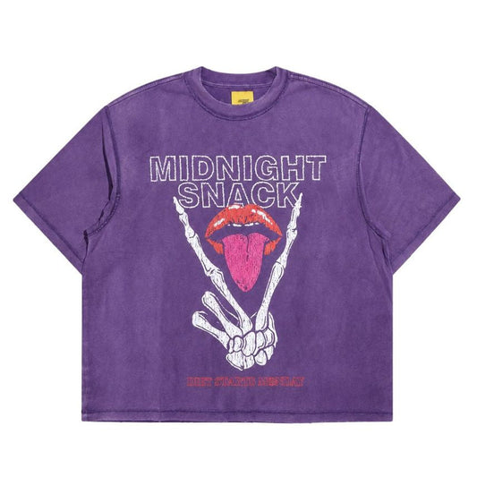 Diet Starts Monday | Midnight Snack Tee - Washed Purple