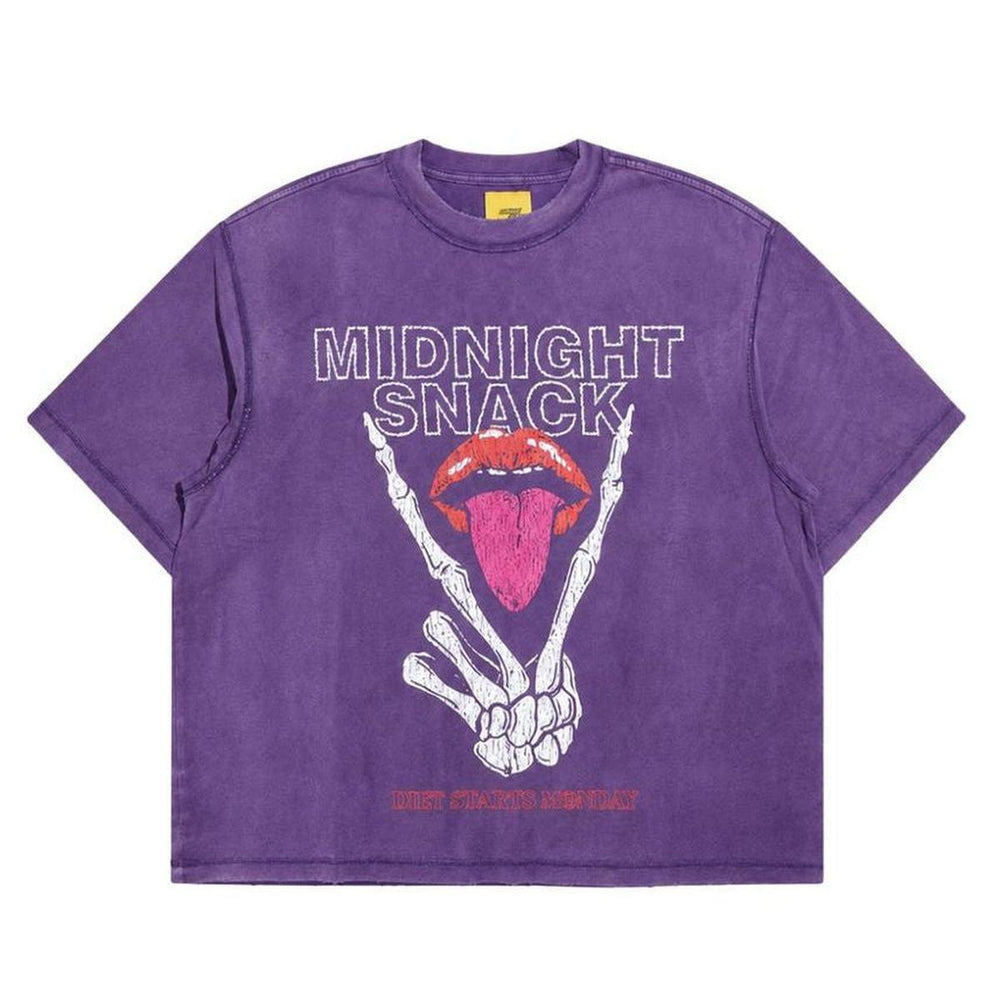Diet Starts Monday | Midnight Snack Tee - Washed Purple