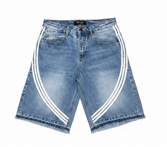 Prestige Collection | Striped Jorts - Blue