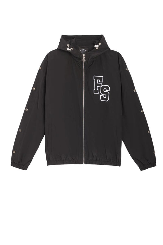 Forever Situated | Nylon Track Jacket Black