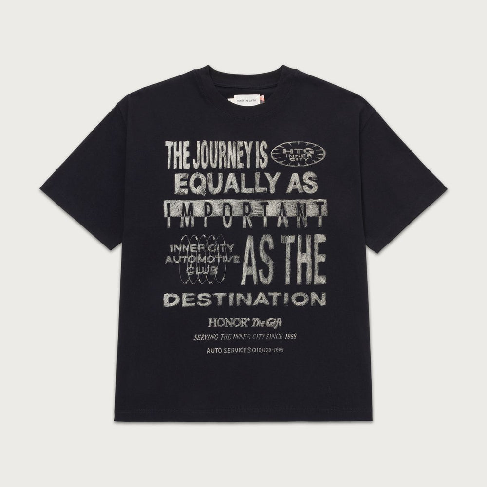 Honor The Gift Travelled Journey Tee in Black — 6 Rings Boutique