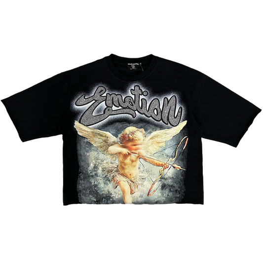Mixed Emotions | Black Cropped Cupid