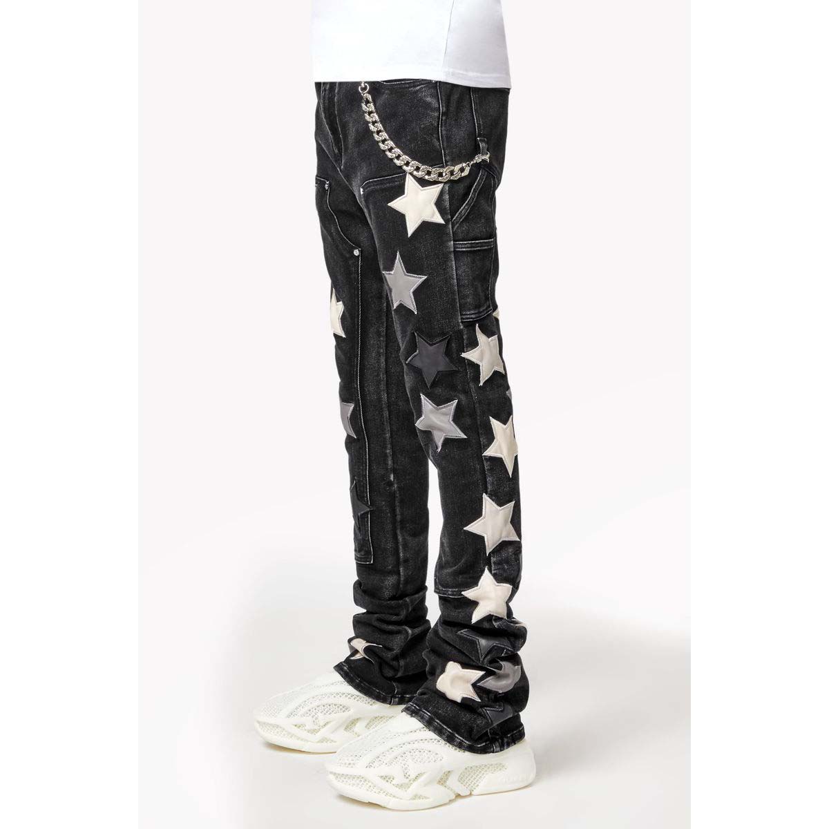 guapi-obsidian-black-vintage-stars-stacked-denim-6-rings-clothing