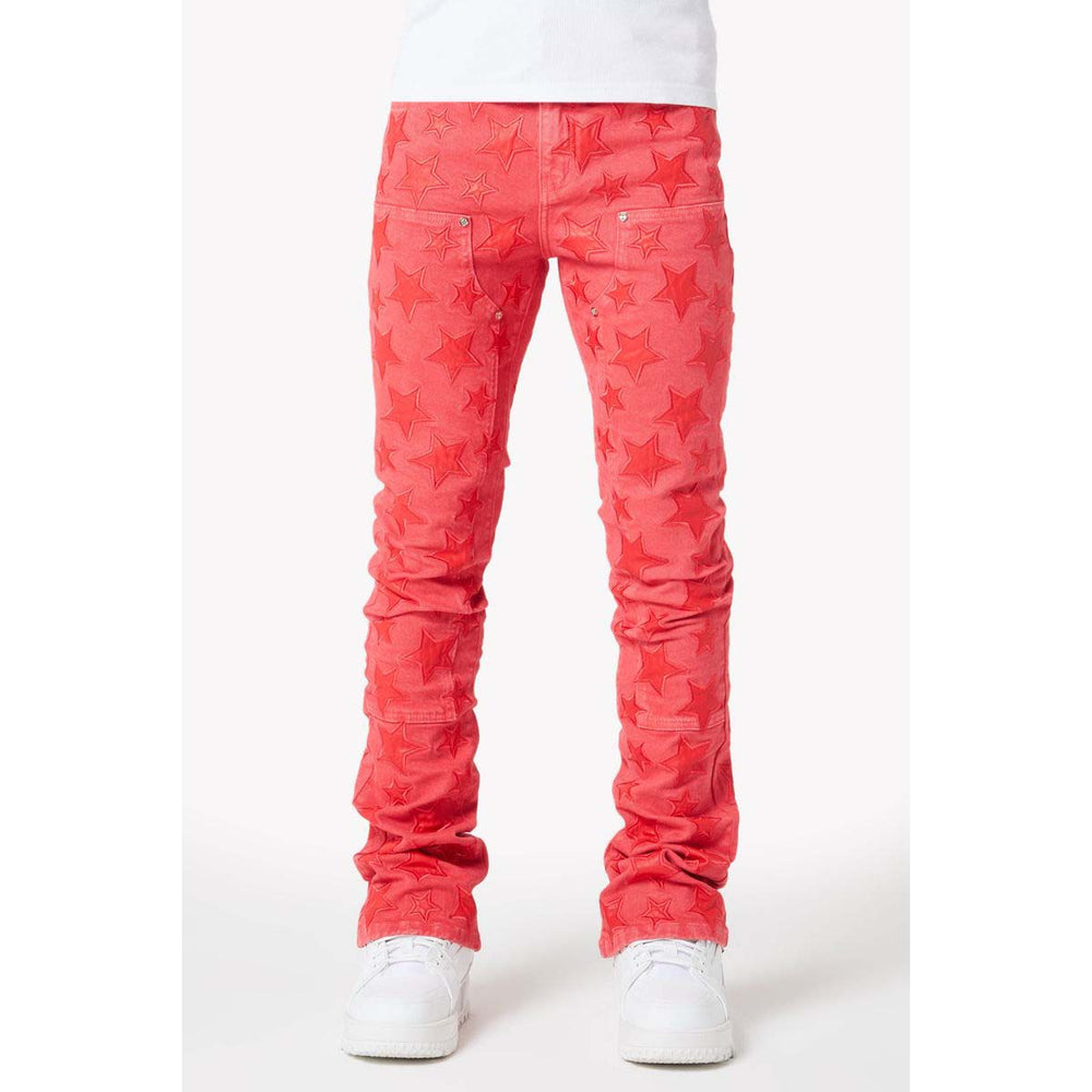 guapi-raspberry-red-stars-denim-6-rings-clothing