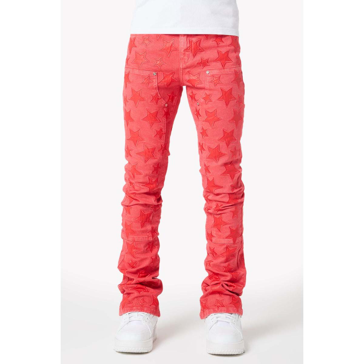 guapi-raspberry-red-stars-denim-6-rings-clothing