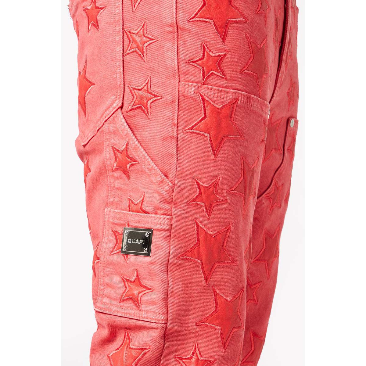 guapi-raspberry-red-stars-denim-6-rings-clothing