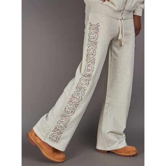 politics-holy-saint-crystal-sweatpant-oatmeal-6-rings-clothing