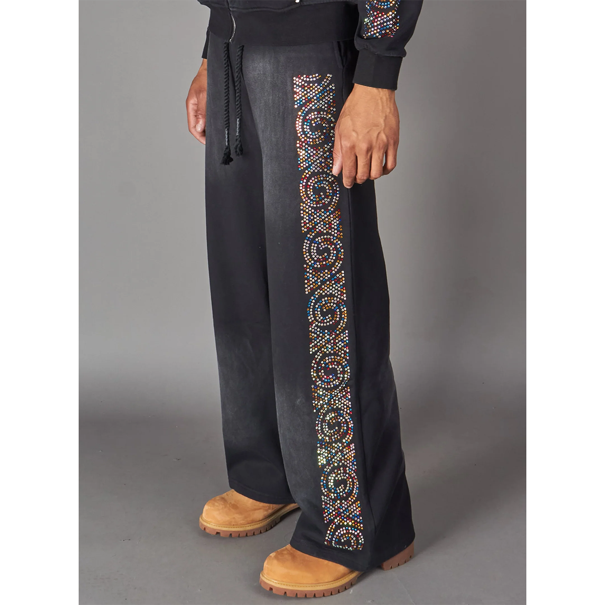 politics-holy-saint-rhinestone-sweatpants-black-sunfade-6-rings-clothing