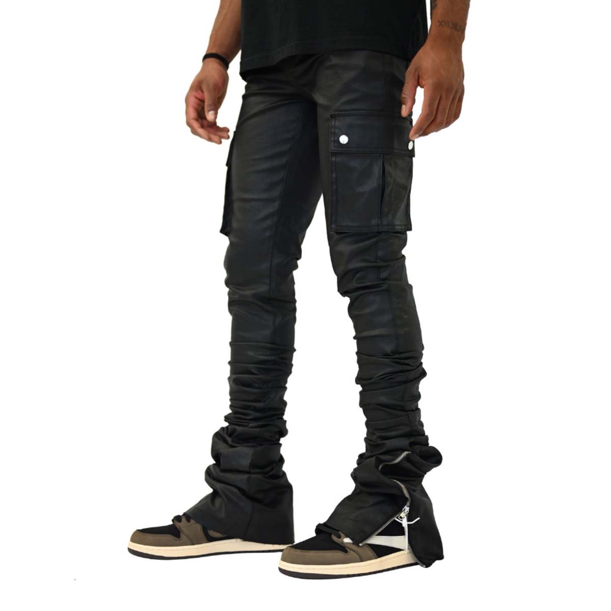 si-tu-veux-wax-cargo-super-stack-jean-black-6-rings-clothing