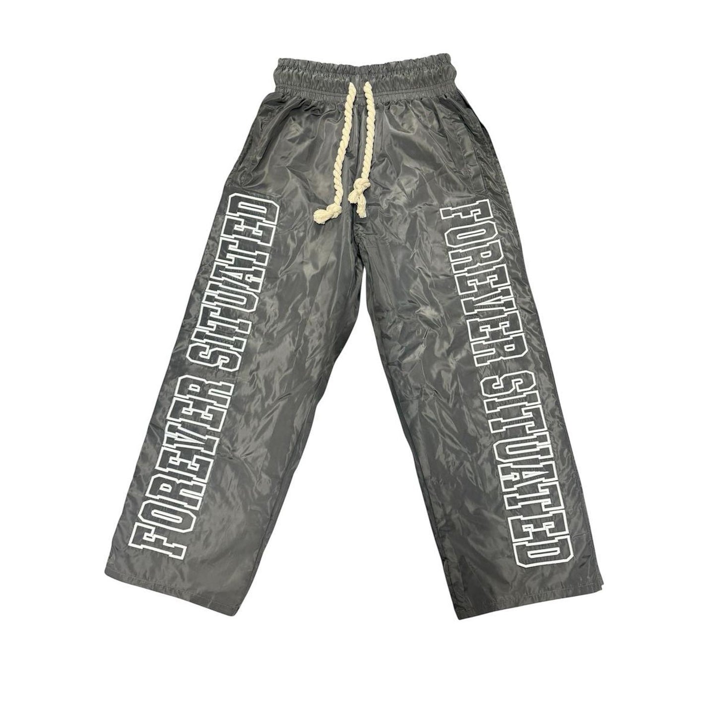 Forever Situated | Fs nylon Track Pants - Gray