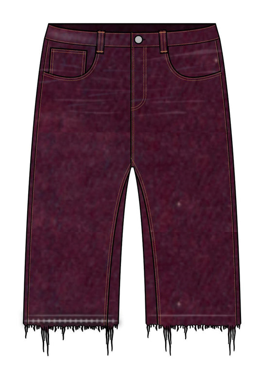 Diet Starts Monday | Arch Denim Shorts - Red