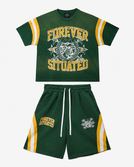 Forever Situated | Situated University Short Set - Green