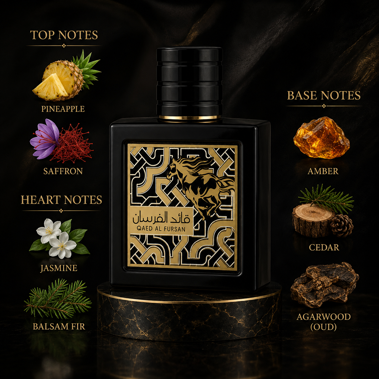 Lattafa Qaed Al Fursan EDP 100ML