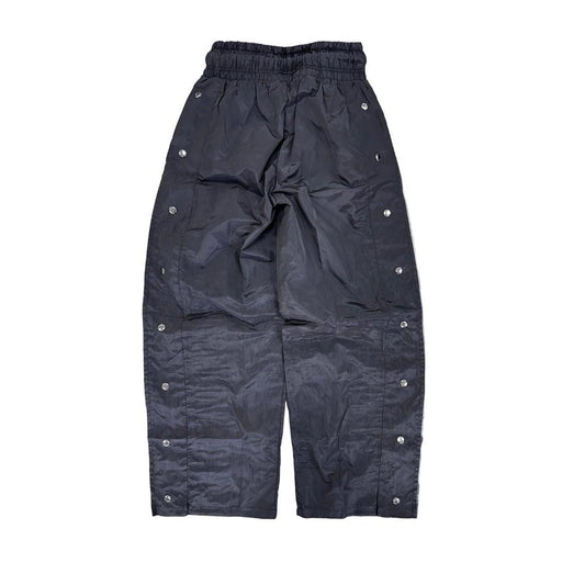 Forever Situated | Nylon Track Pants - Black