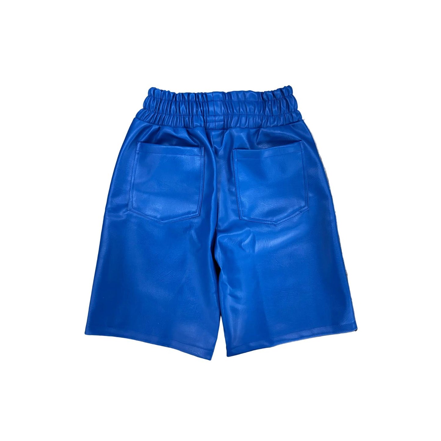 Krazy Ambitions | Leather Jorts - Blue