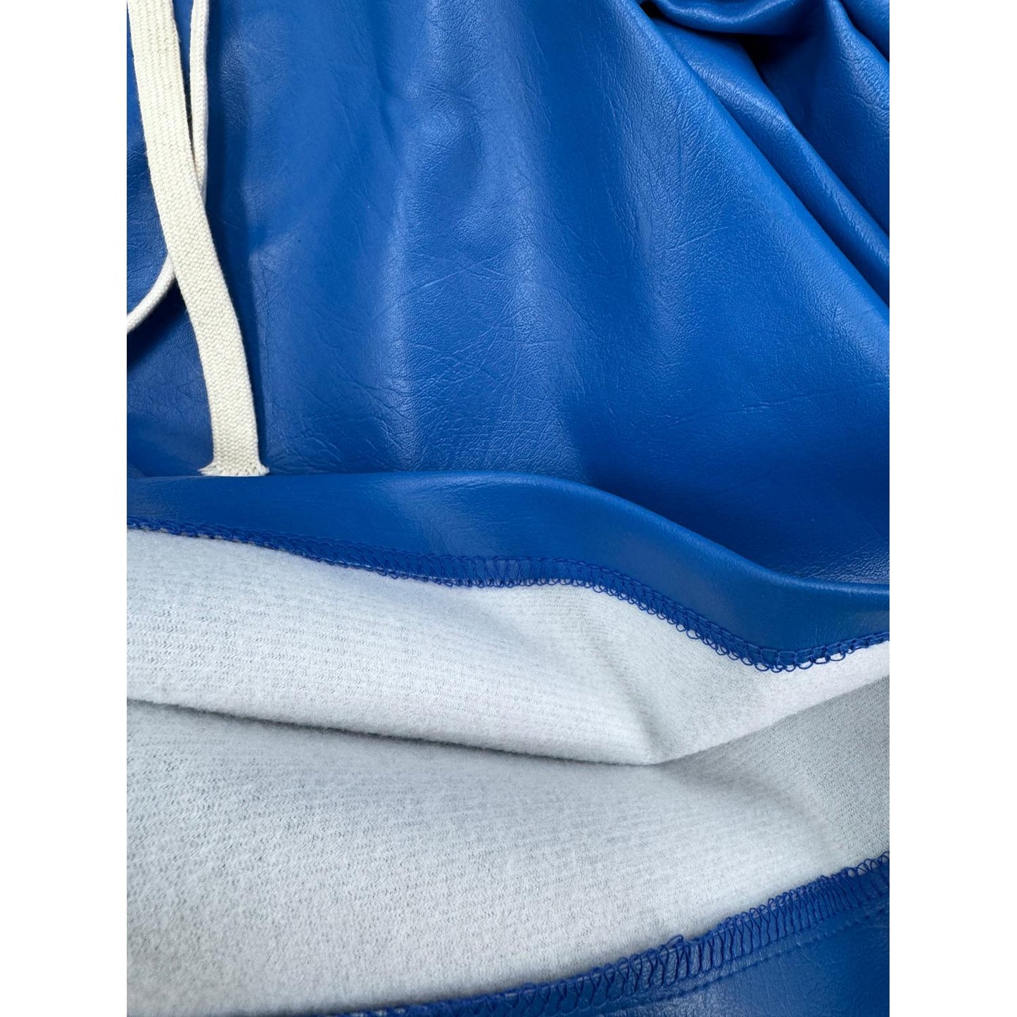 Krazy Ambitions | Leather Jorts - Blue