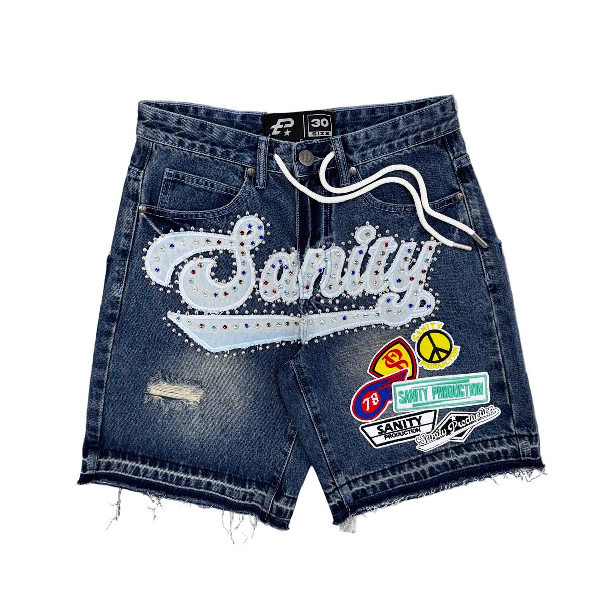 Politics | Sanity Jorts - Blue