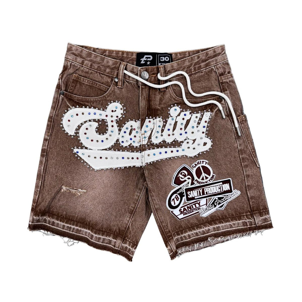 Politics | Sanity Jorts - Brown