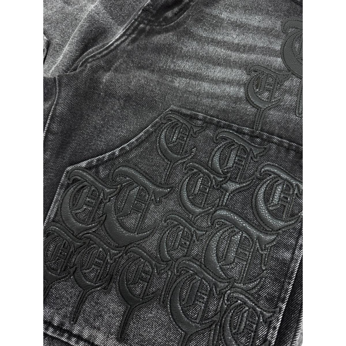 Trnchs | Script Jorts - Black Wash
