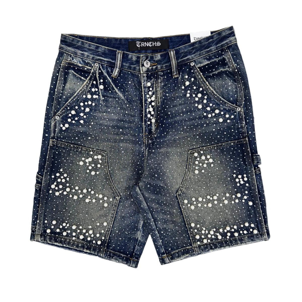 Trnchs | Armor Denim Jorts - Dark Blue Wash