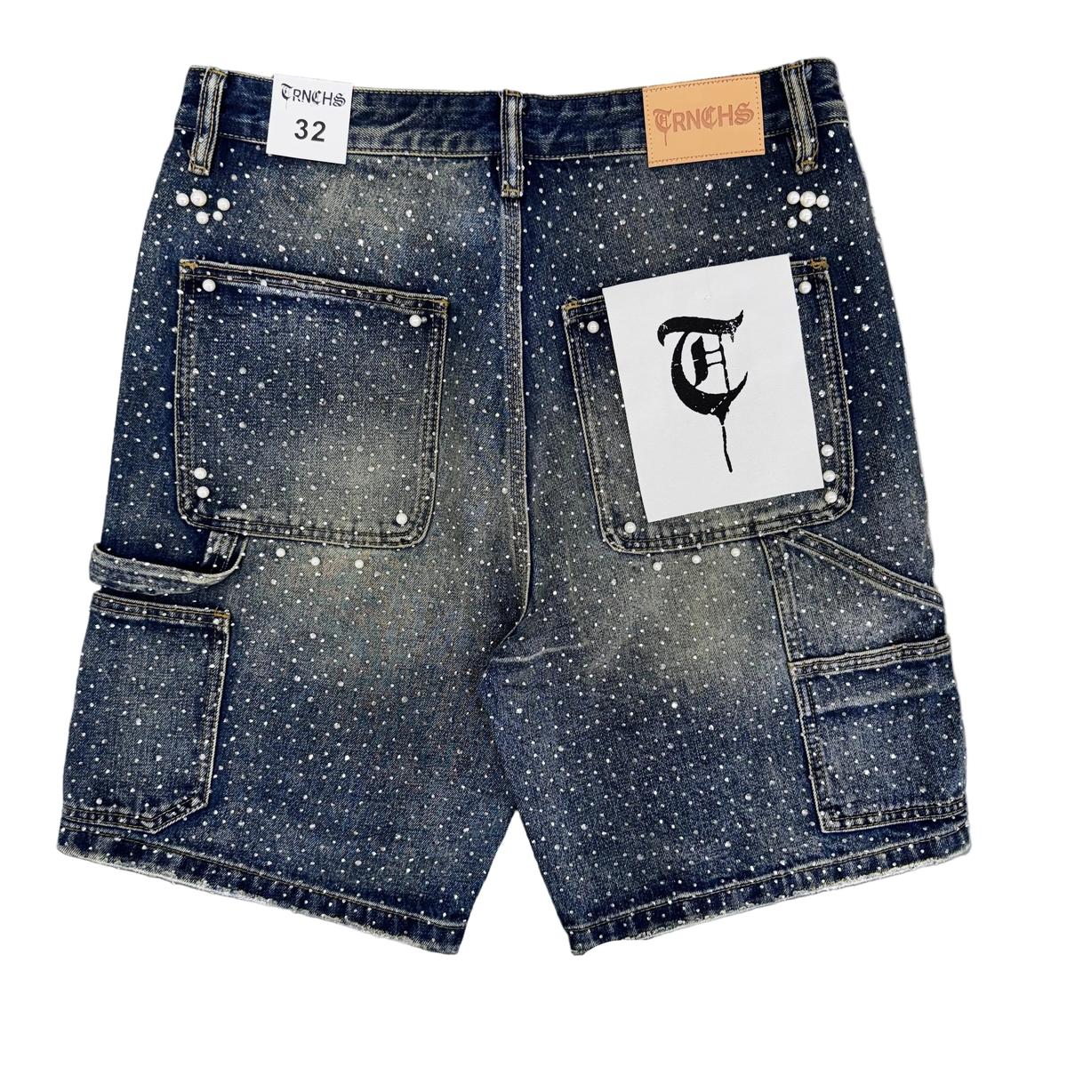 Trnchs | Armor Denim Jorts - Dark Blue Wash