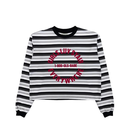 Syair Saihara | 2008 GirlsloveSyair Striped Long Sleeve