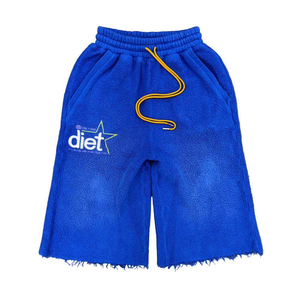 Diet Starts Monday | Inside-Out Fleece Sweatshorts - Blue