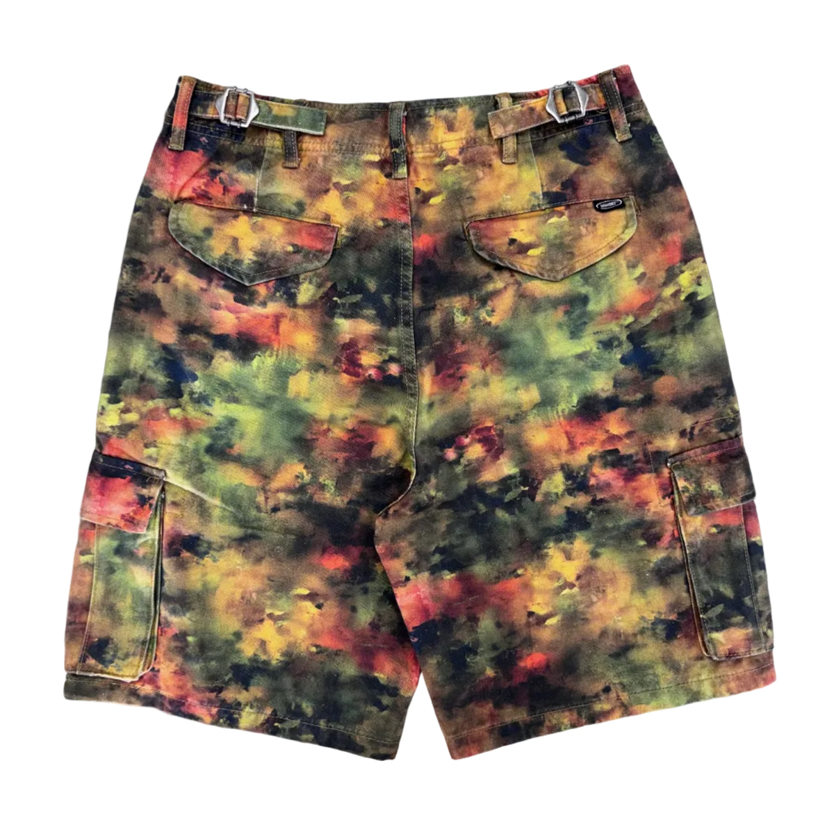 Memory Lane | Graffiti Camo Cargo Shorts - Olive