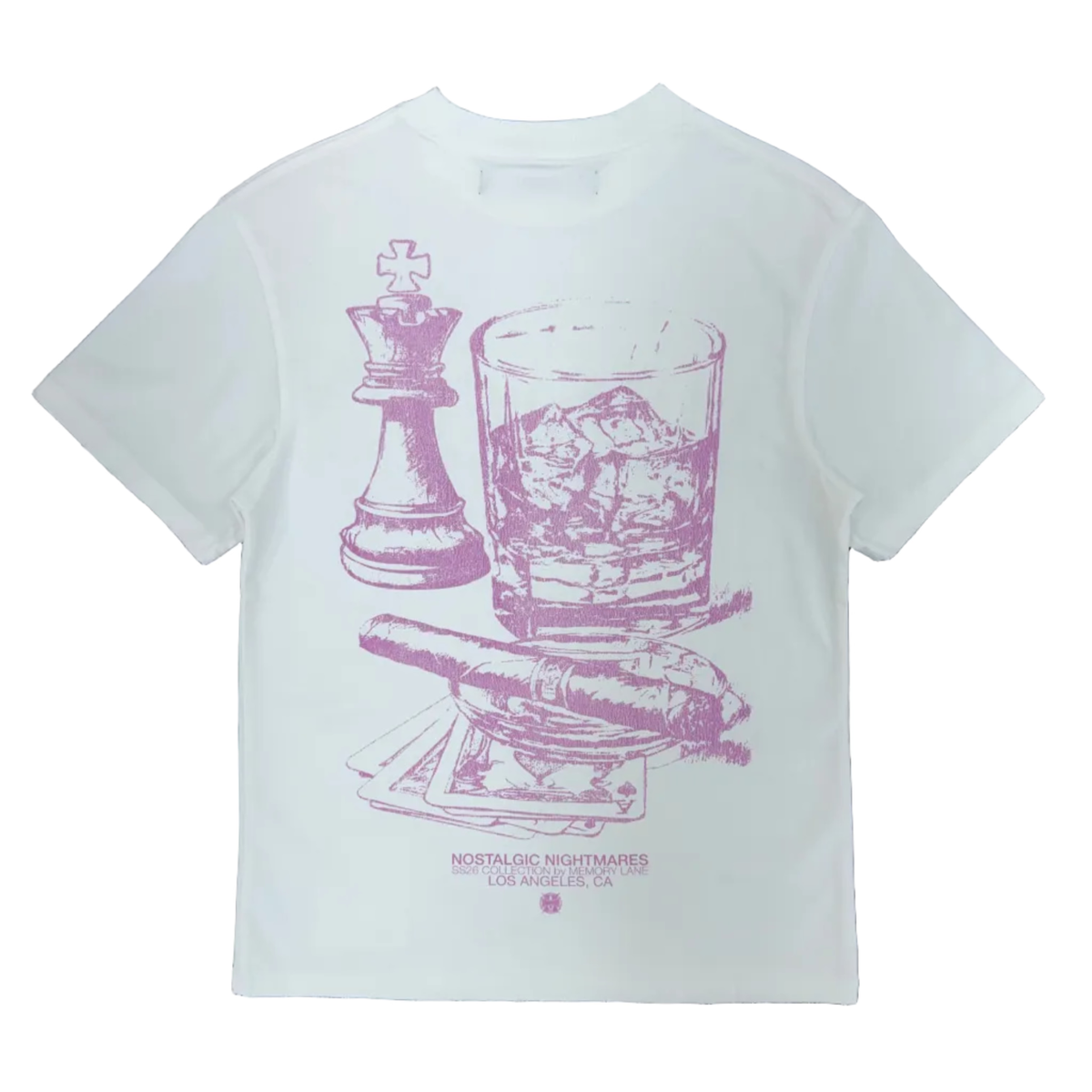 Memory Lane | Studded Tee - White