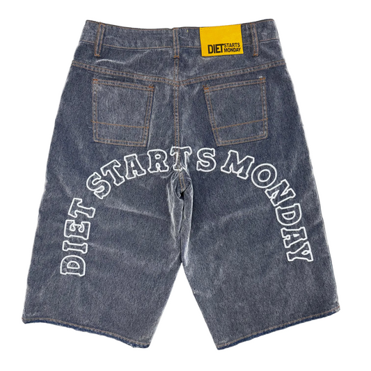 Diet Starts Monday | Arch Denim Jorts - Grey