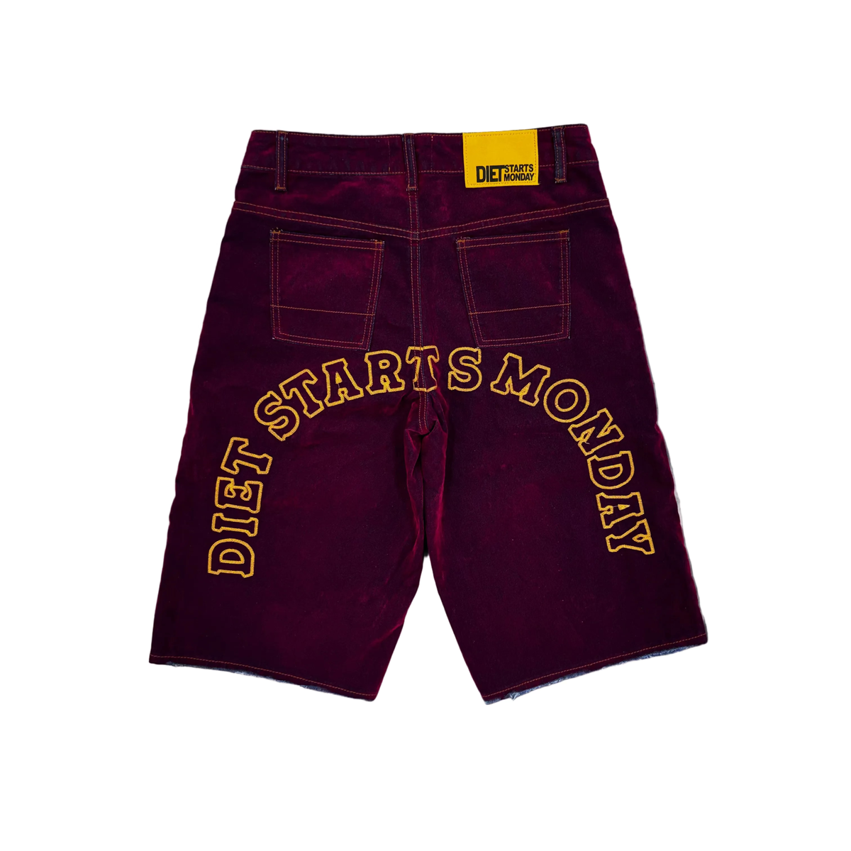 Diet Starts Monday | Arch Denim Jorts - Red