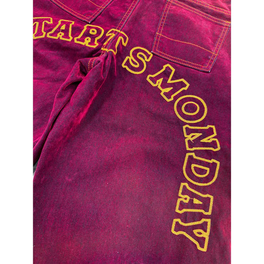 Diet Starts Monday | Arch Denim Jorts - Red
