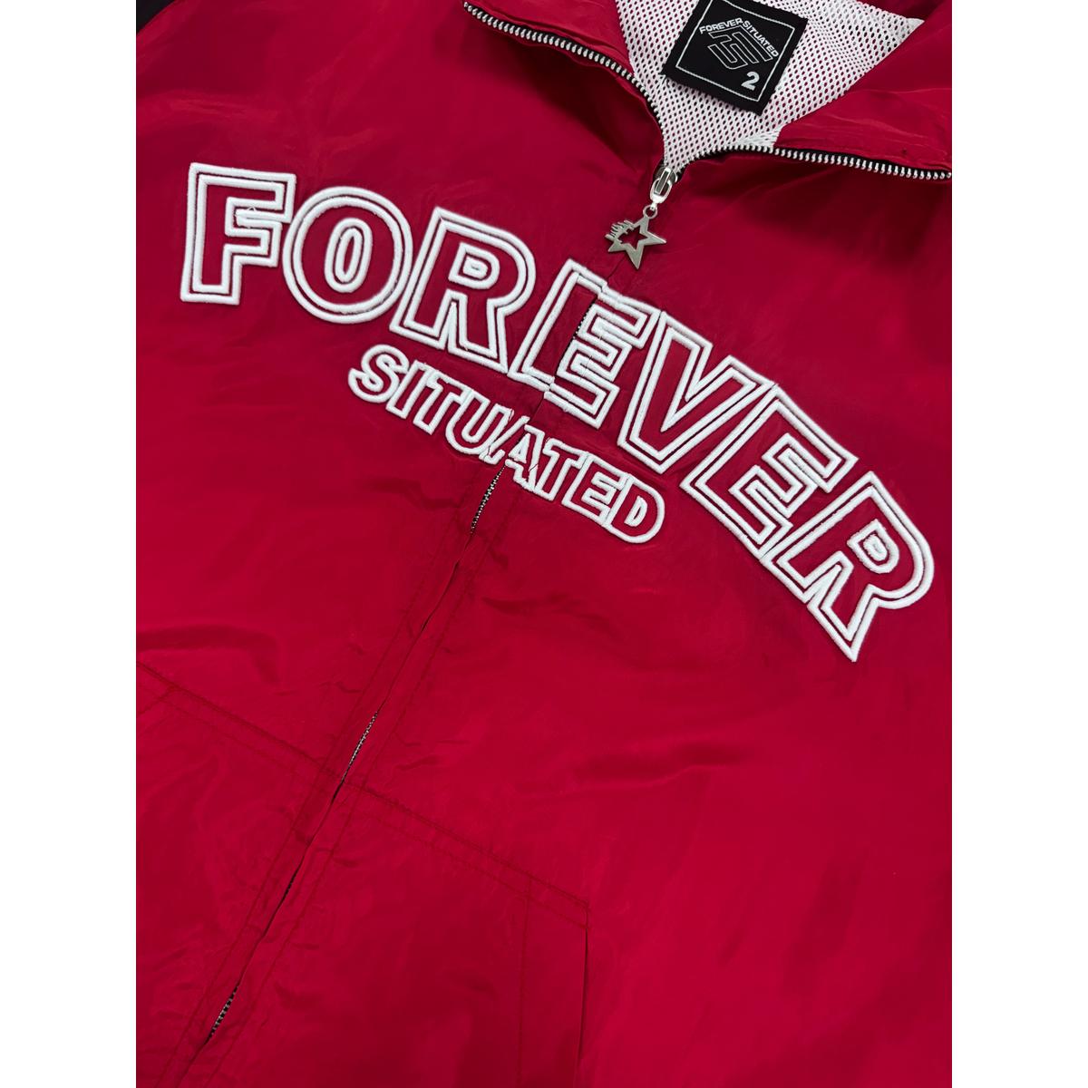 Forever Situated | Track Set Red Shorts & Top - Red