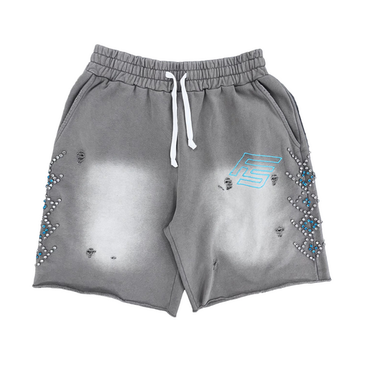 Forever Situated | Rhinestone Terry Shorts