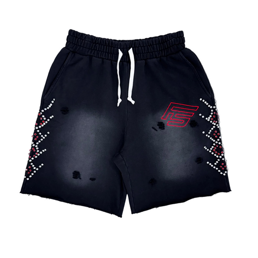 Forever Situated | Rhinestone Terry Shorts
