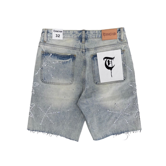 Trnchs | Venkel Jorts - Light Blue Wash