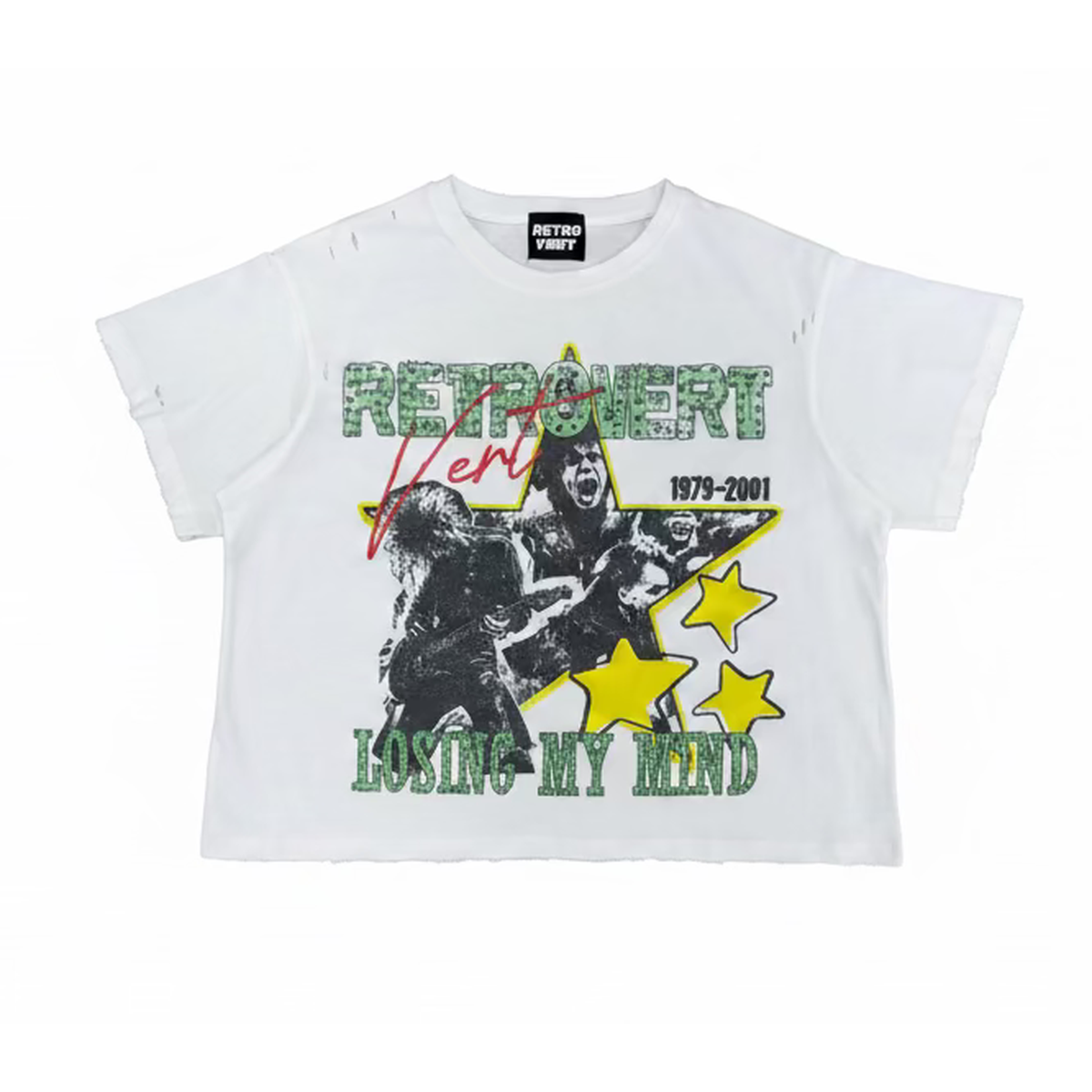 Retrovert | Vert Rhinestone Star Tee