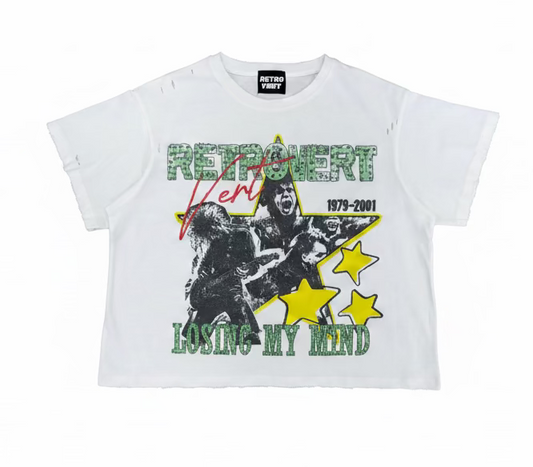 Retrovert | Vert Rhinestone Star Tee