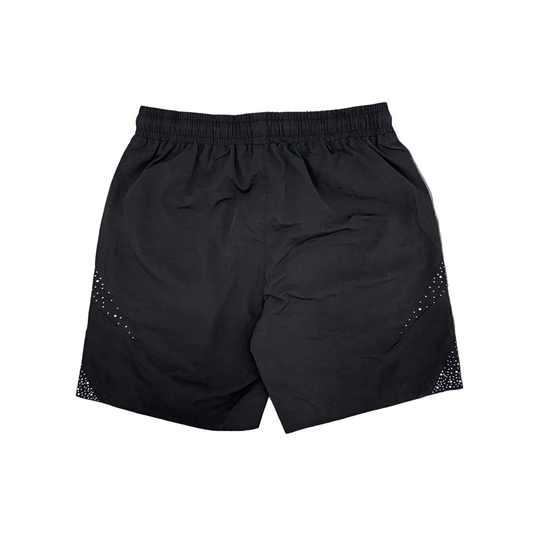 Mixed Emotion | Nylon Rhinestone Shorts - Black