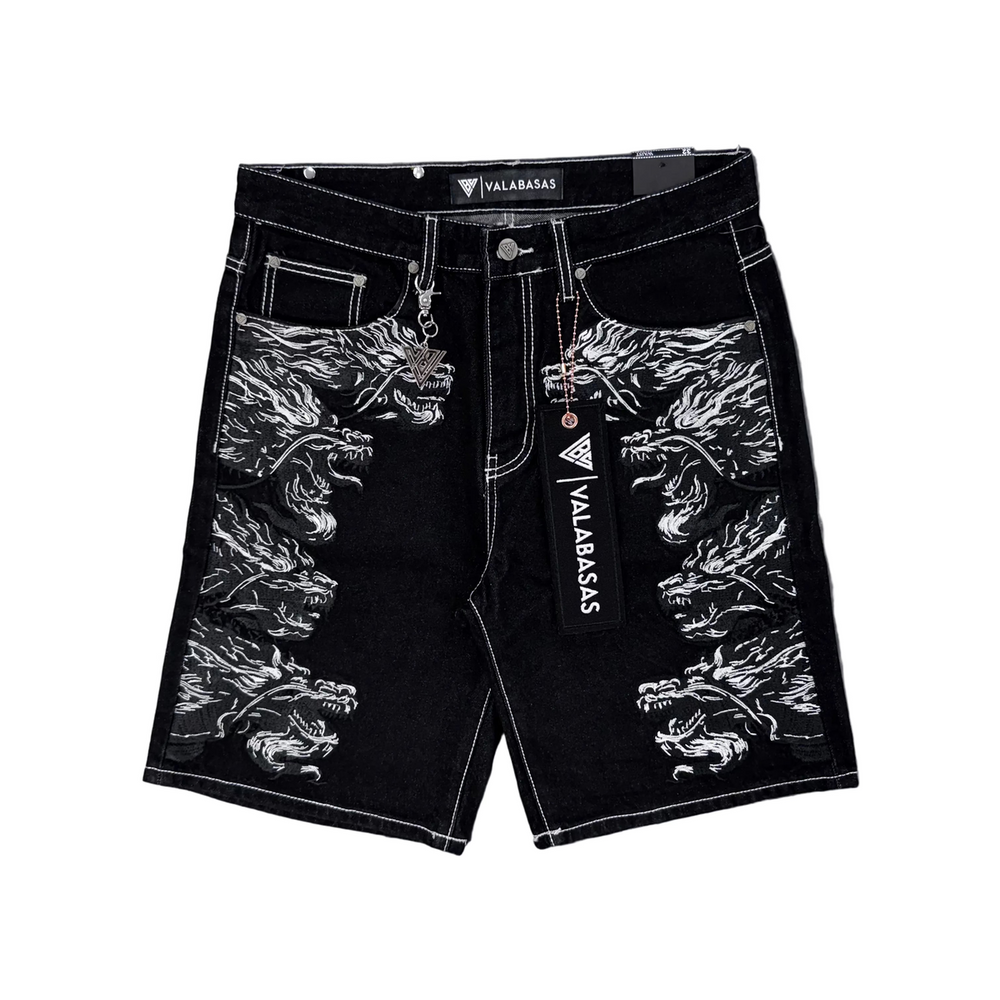 Valabasas | Tsuki Denim Jorts - Jet Black