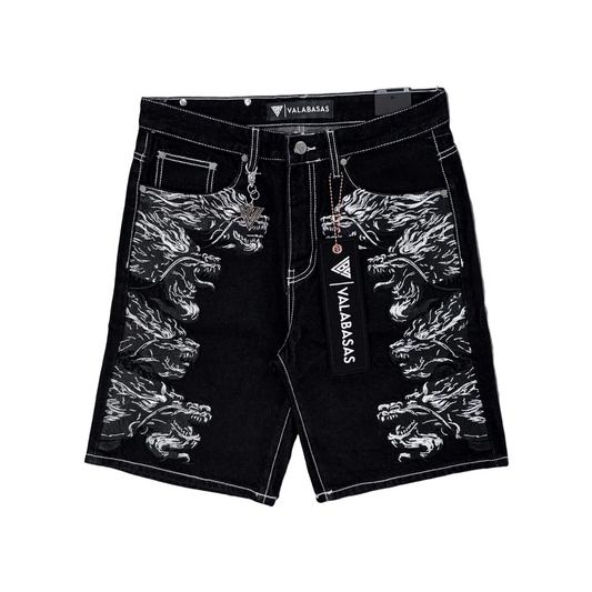 Valabasas | Tsuki Denim Jorts - Jet Black