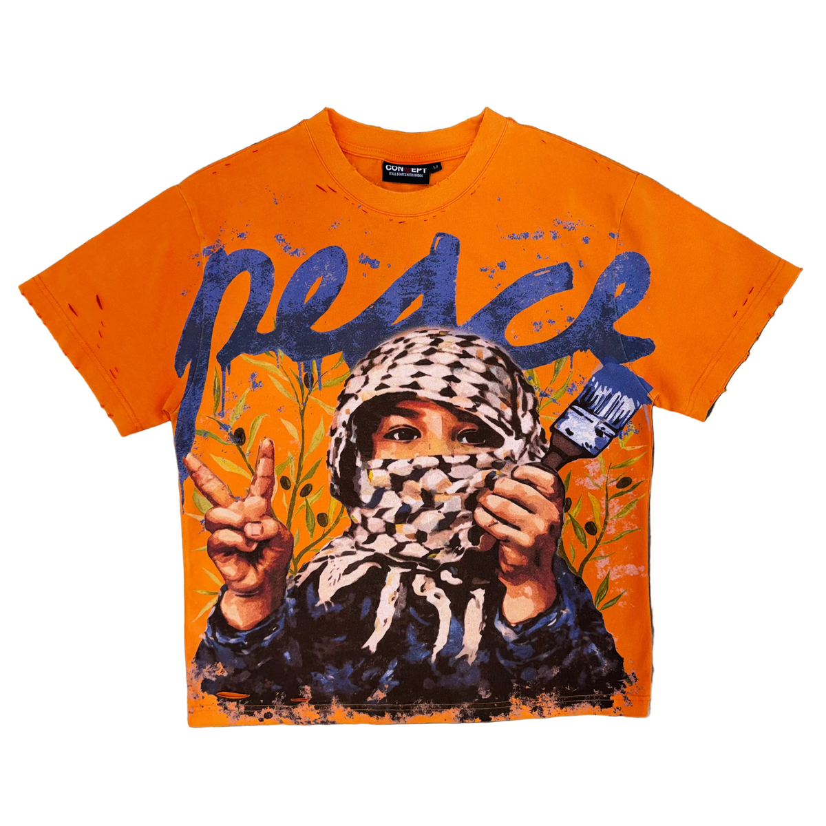 Concept LA | Peace Tee - Orange